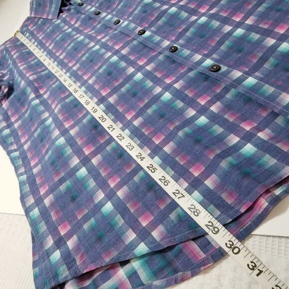 Robert Graham Plaid Multicolor Button Down Shirt Long Sleeves 100% Cotton - Picture 7 of 14